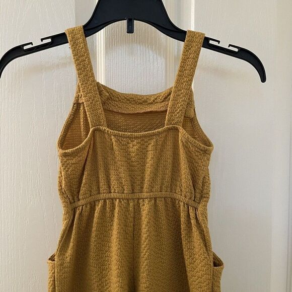 Dot Dot Smile Limited Edition Soft Romper Overalls Mustard Yellow Girls Size 2T - Picture 8 of 11